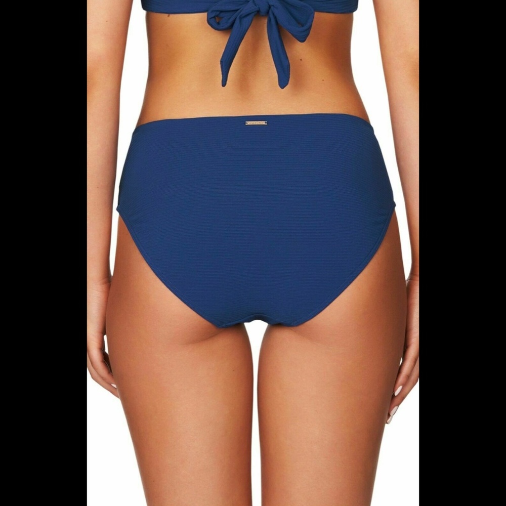 NEW Sea‎ Level Riviera Rib Mid Bikini Bottoms in Ocean Blue [SZ 10 US ] - Picture 11 of 12